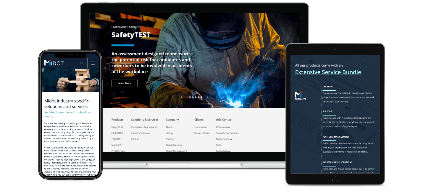 midot website responsive view - designed by monodon midot website responsive view - designed by monodon