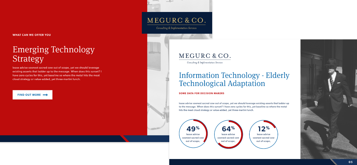 megruc and co. presentation templates -  designed by monodon