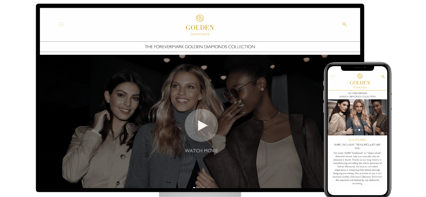 golden diamonds responsive website - built by monodon golden diamonds responsive website - built by monodon